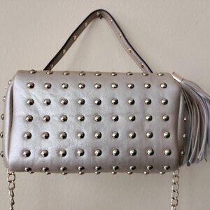 Gold/bronze cross body bag